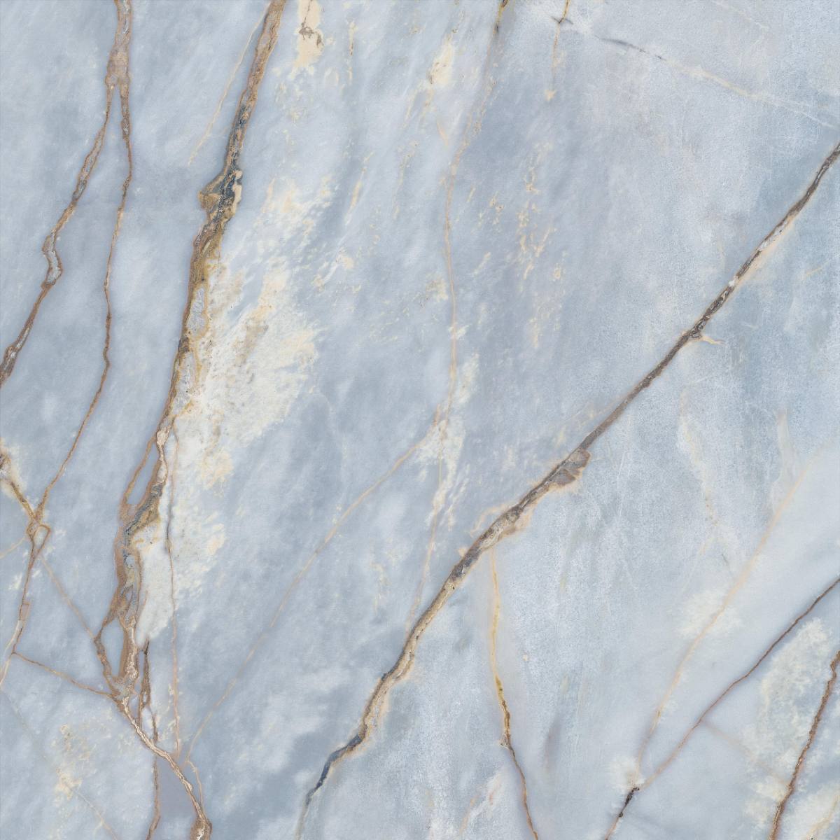 Marble effect porcelain tiles ABK Sensi Nuance Deep River, 120x120 cm, 8.5 mm, natural matt, slip-resistant R10