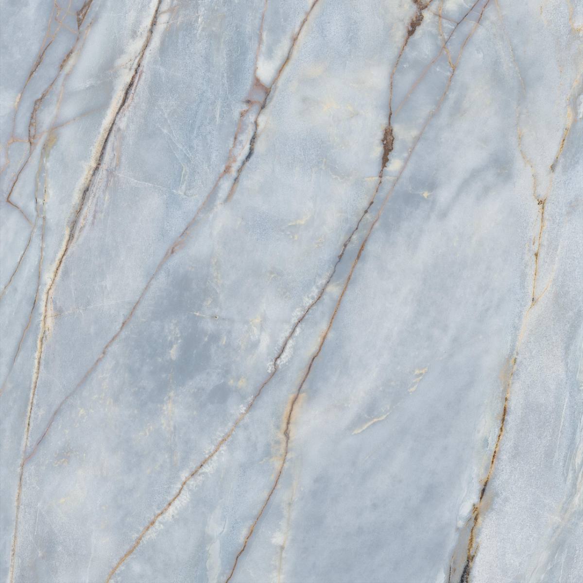 Marble effect porcelain tiles ABK Sensi Nuance Deep River, 120x120 cm, 8.5 mm, natural matt, slip-resistant R10