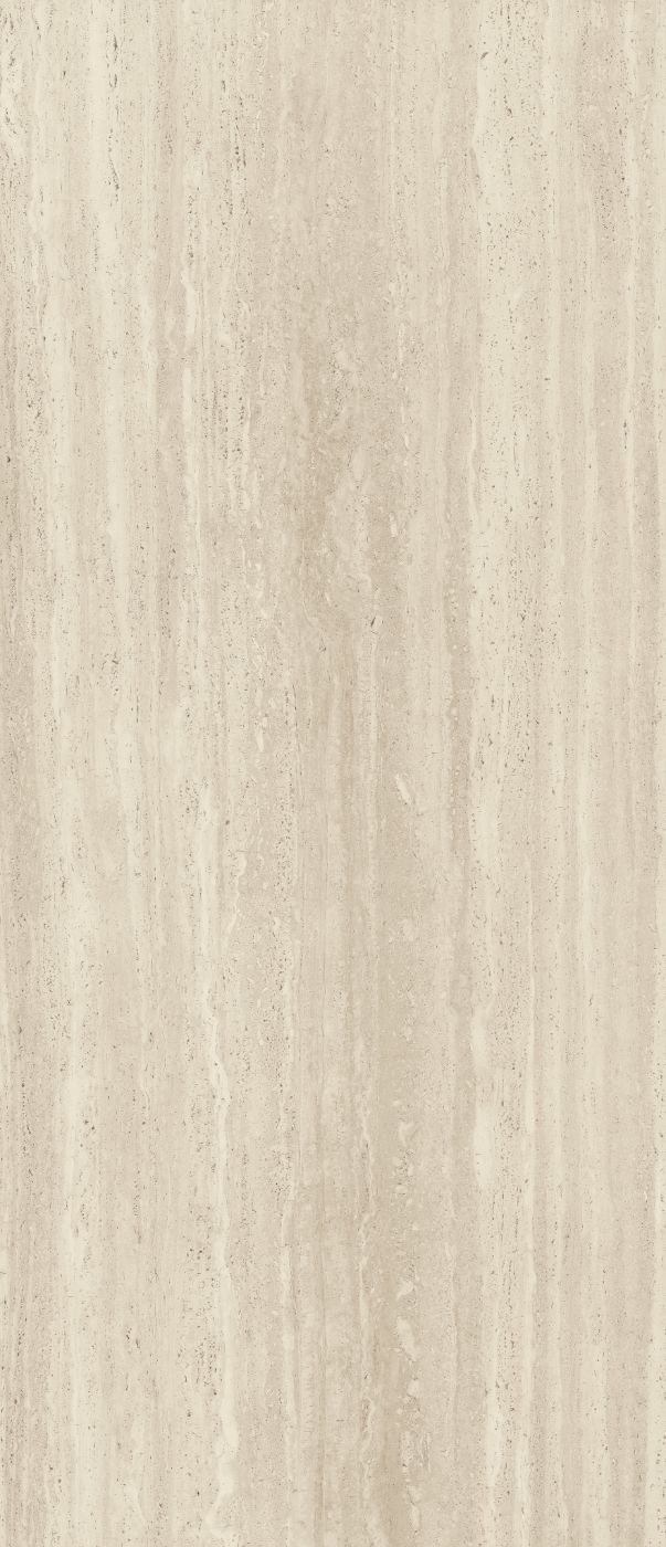Stone effect porcelain slab ABK Sensi Roma Ivory, 120x280 cm, 6 mm, natural matt, slip-resistant R10