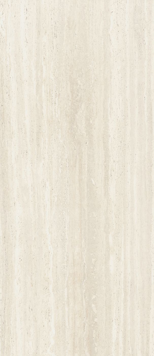 Stone effect porcelain slab ABK Sensi Roma Ivory, 120x280 cm, 6 mm, natural matt, slip-resistant R10