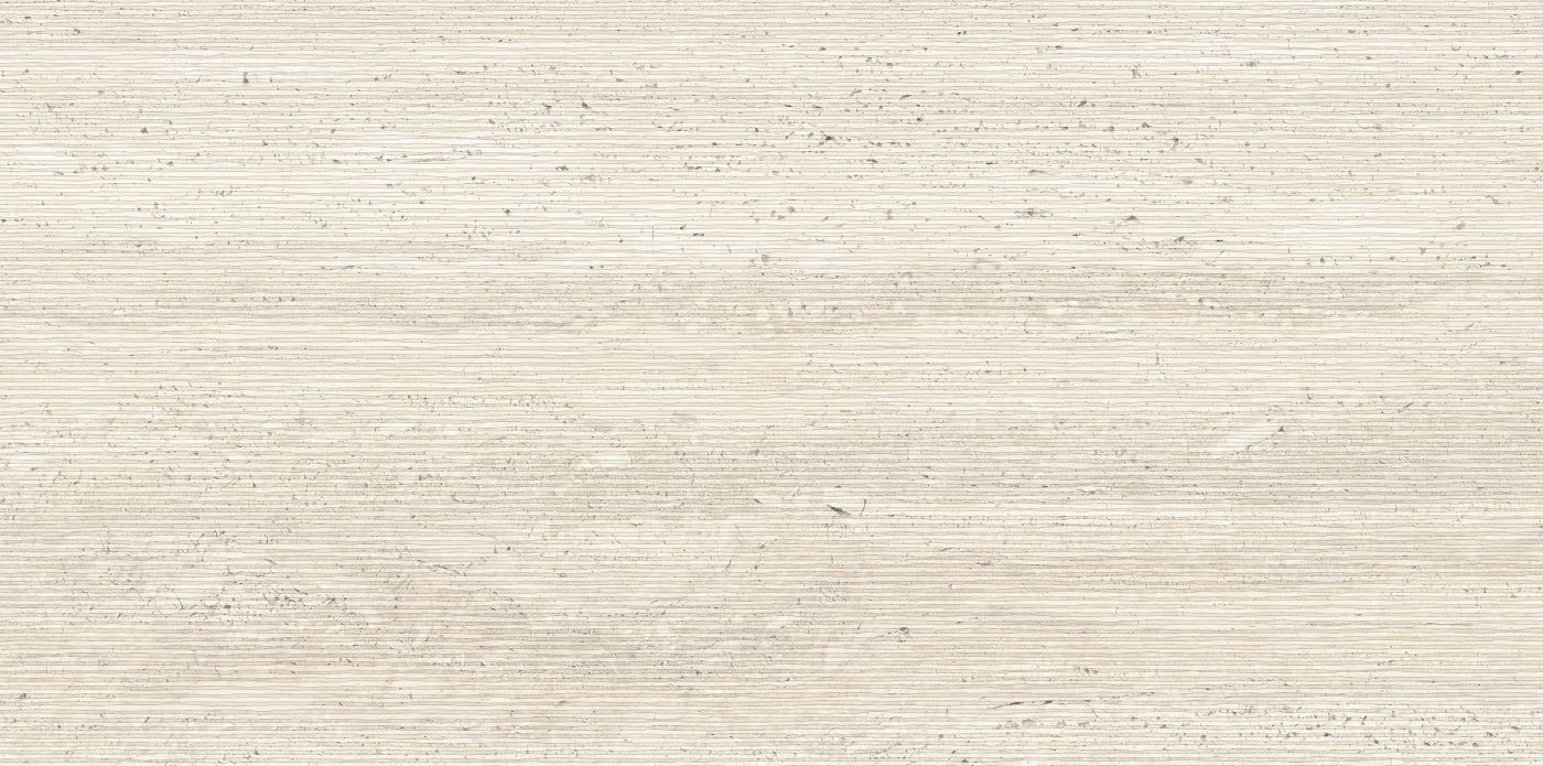 Stone effect decorative tile ABK Sensi Roma Wave Ivory, 60x120 cm, 8.5 mm, matt