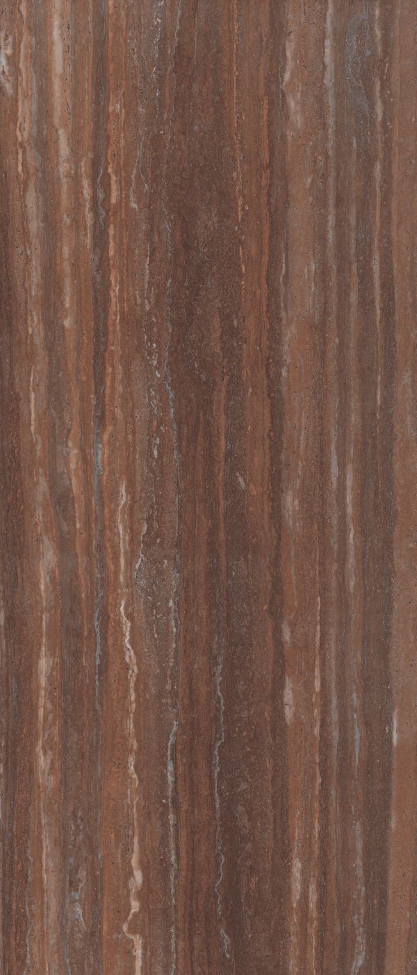 Stone effect porcelain slab ABK Sensi Roma Red, 120x280 cm, 6 mm, natural matt, slip-resistant R10