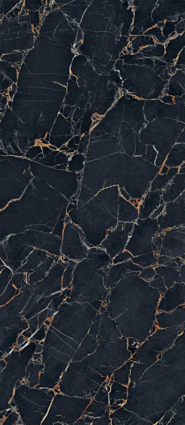 Marble effect porcelain slab ABK Sensi Signoria Port Gold, 120x280 cm, 6 mm, polished (lux)