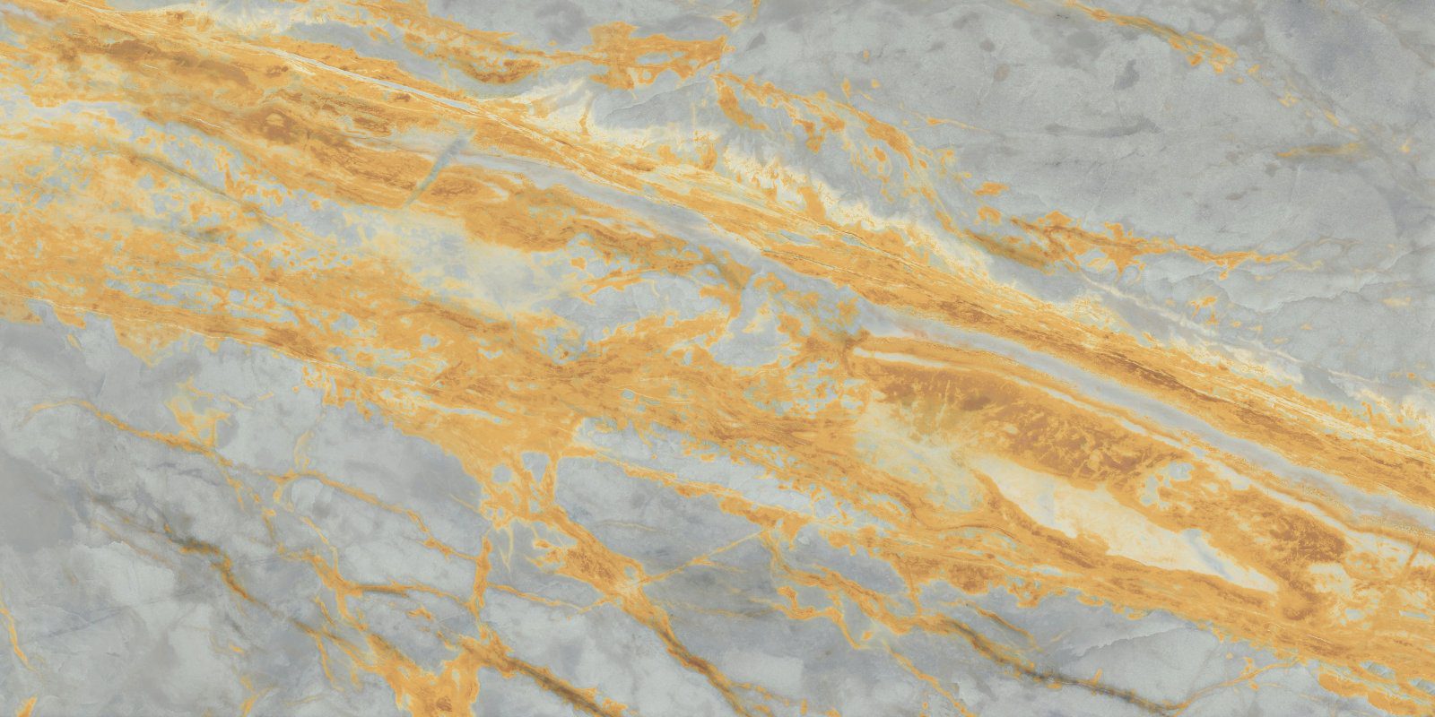Marble effect porcelain tiles ABK Sensi Signoria Grigio Siena, 60x120 cm, 8.5 mm, polished (lux)