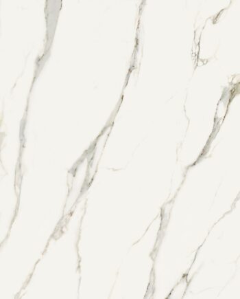 Marble effect porcelain tiles ABK Sensi Signoria Calacatta Michelangelo, 120x120 cm, 8.5 mm, 3D textured (antique)