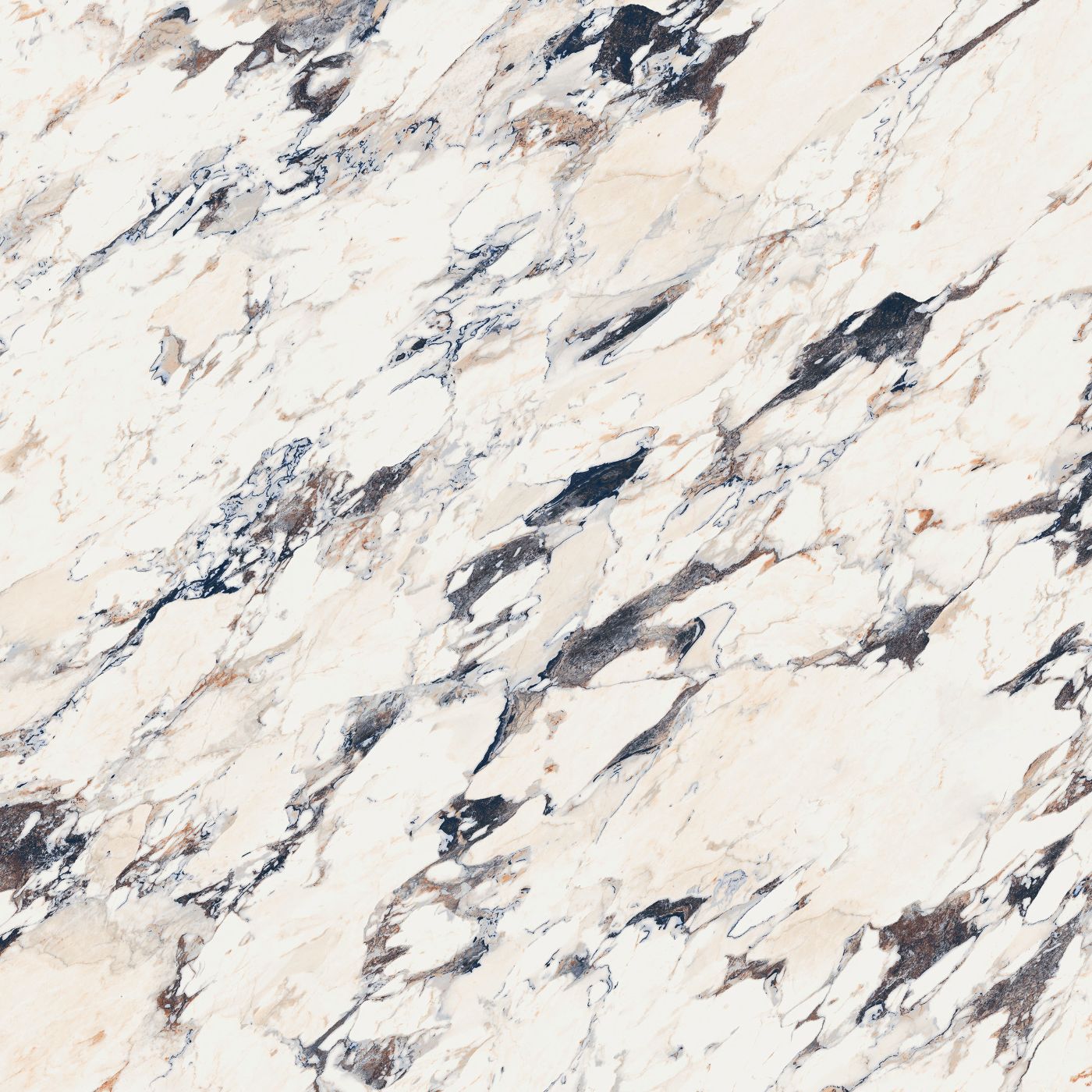 Marble effect porcelain tiles ABK Sensi Up Breccia Melange, 120x120 cm, 8.5 mm, polished (lux)
