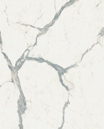 Marble effect porcelain slab ABK Sensi Up Statuario Versilia, 160x320 cm, 6 mm, soft satin