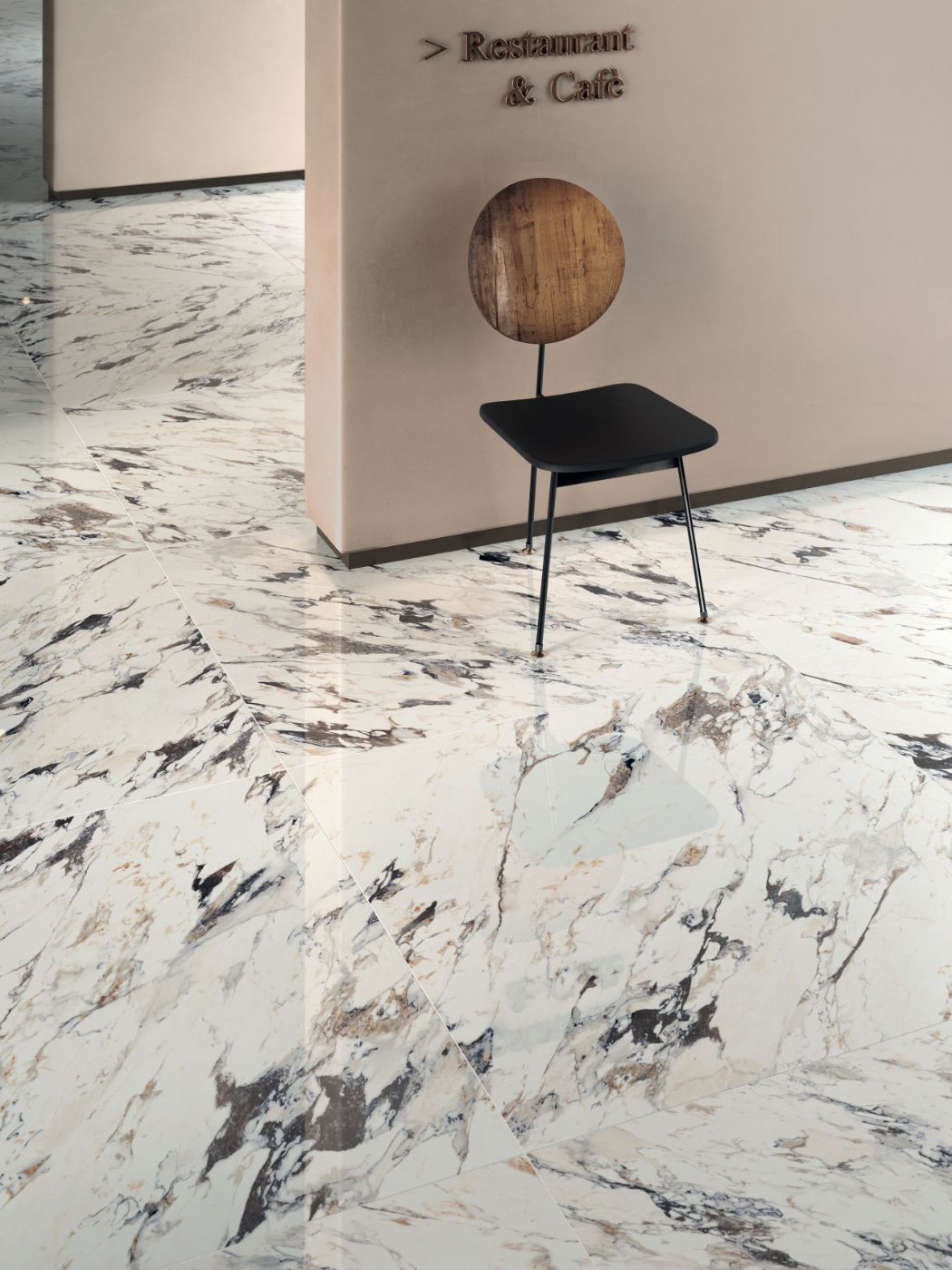 Marble effect porcelain tiles ABK Sensi Up Breccia Melange, 60x120 cm, 8.5 mm, polished (lux)