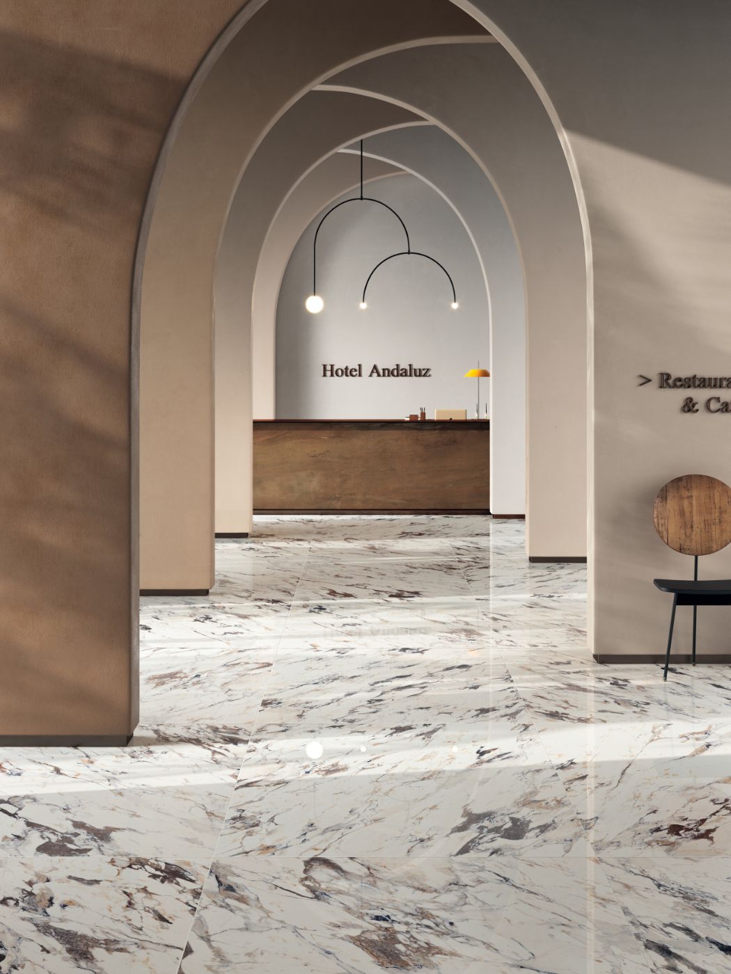Marble effect porcelain tiles ABK Sensi Up Breccia Melange, 60x120 cm, 8.5 mm, polished (lux)