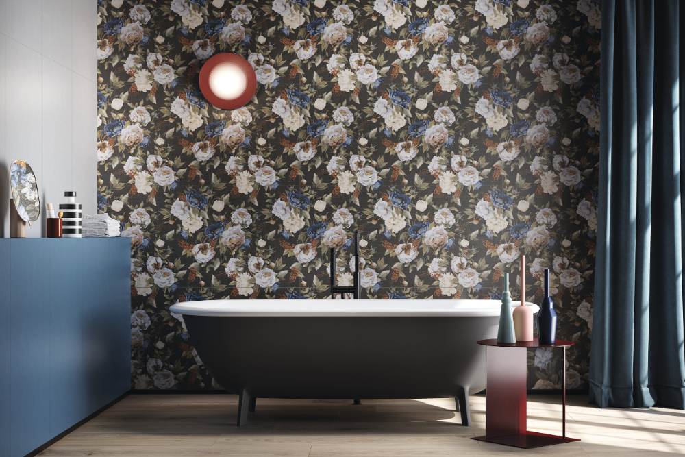 Solid colour ceramic wall tile ABK Wide&Style Mini Cloud, 60x120 cm, 7 mm, matt