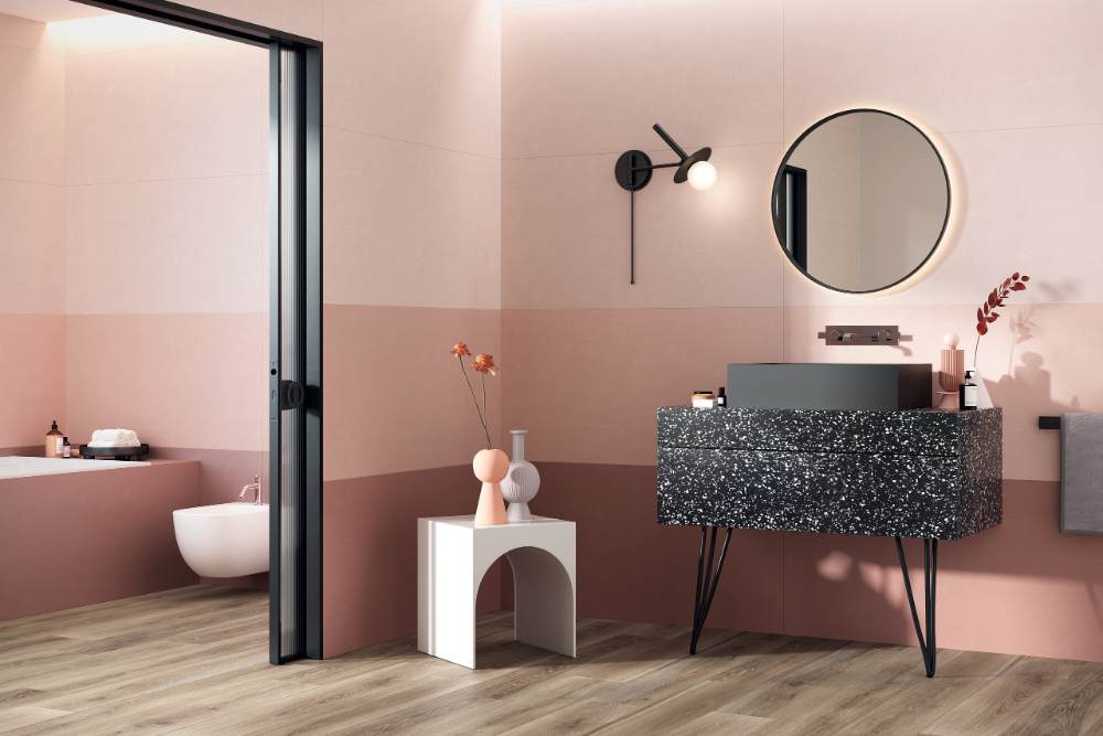 Solid colour ceramic wall tile ABK Wide&Style Mini Phard, 60x120 cm, 7 mm, matt