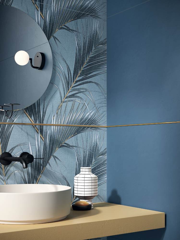 Solid colour ceramic wall tile ABK Wide&Style Mini Whale, 60x120 cm, 7 mm, matt