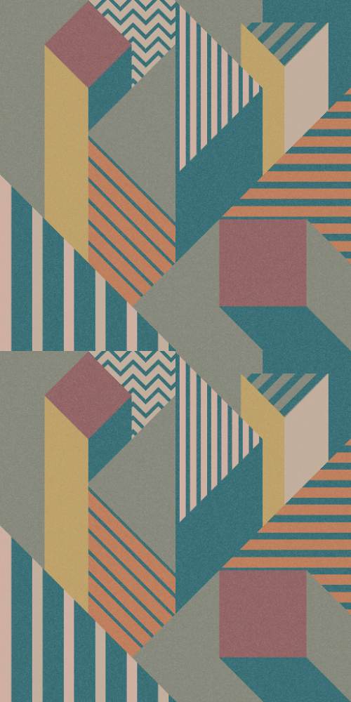 Patterned large porcelain decor slab ABK Wide&Style Perspective Military, 160x320 cm, 6 mm, matt