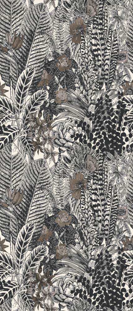 Patterned decorative porcelain tile ABK Wide&Style Esotica, 120x240 cm (4 x 60x120 cm), 8.5 mm, matt