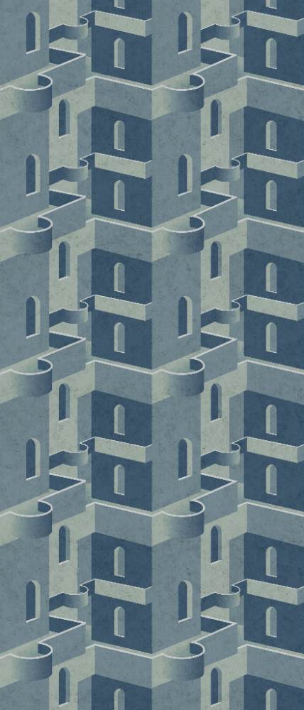 Patterned decorative porcelain tile ABK Wide&Style Urban, 120x240 cm (4 x 60x120 cm), 8.5 mm, matt