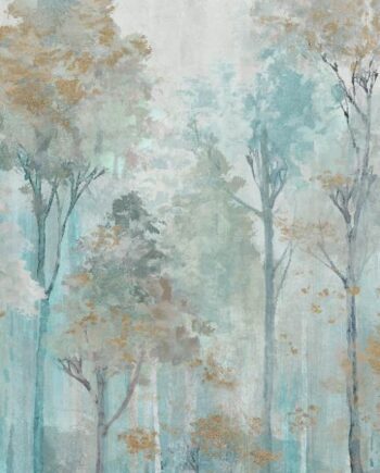 Patterned large porcelain decor slab ABK Wide&Style Trees Ivory A, 160x320 cm, 6 mm, matt