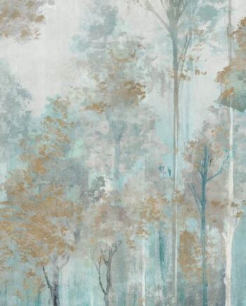 Patterned large porcelain decor slab ABK Wide&Style Trees Ivory B, 160x320 cm, 6 mm, matt