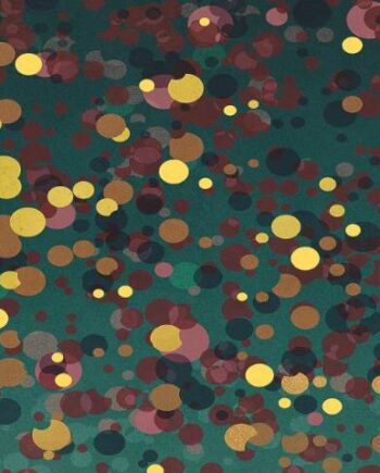 Patterned decorative porcelain tile ABK Wide&Style Confetti Green A, 120x240 cm (4 x 60x120 cm), 8.5 mm, matt