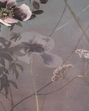 Patterned decorative porcelain tile ABK Wide&Style Country Flowers Pink B, 120x240 cm (4 x 60x120 cm), 8.5 mm, matt