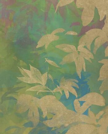 Patterned decorative porcelain tile ABK Wide&Style Foliage Yellow B, 120x240 cm (4 x 60x120 cm), 8.5 mm, matt