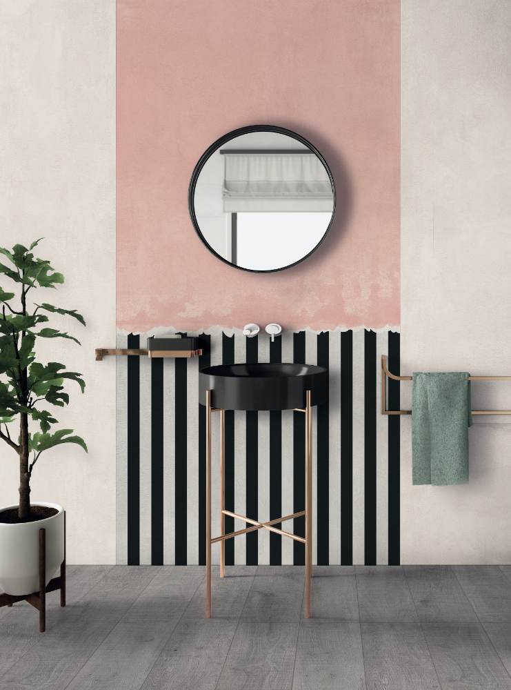 Patterned decorative porcelain tile ABK Wide&Style Uncover C, 60x120 cm, 8.5 mm, matt
