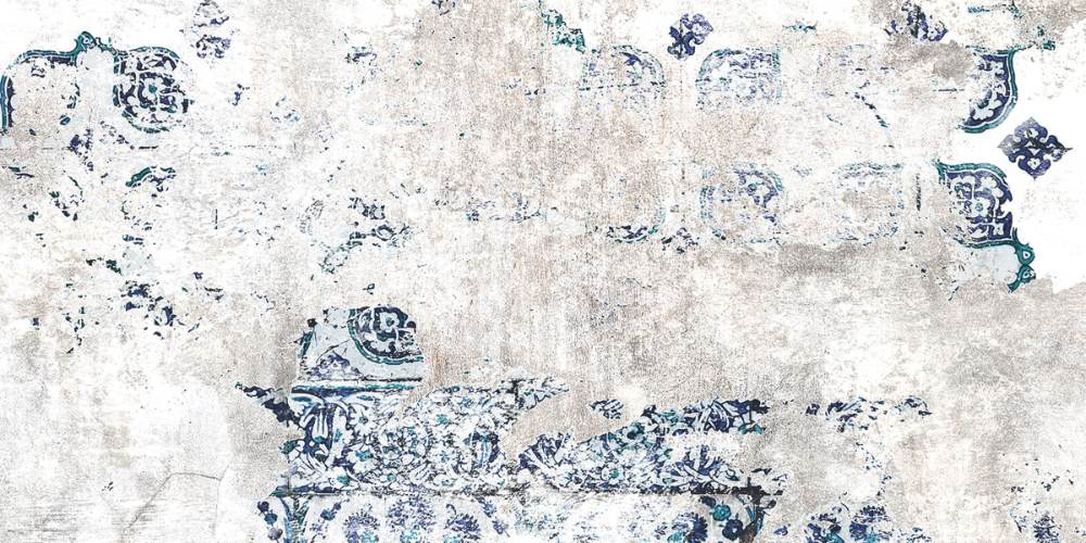 Patterned decorative porcelain tile ABK Wide&Style Fresco, 60x120 cm, 6 mm, matt