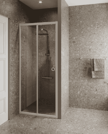 Alcove shower screen Hietakari Forma 462, fixed wall + sliding door