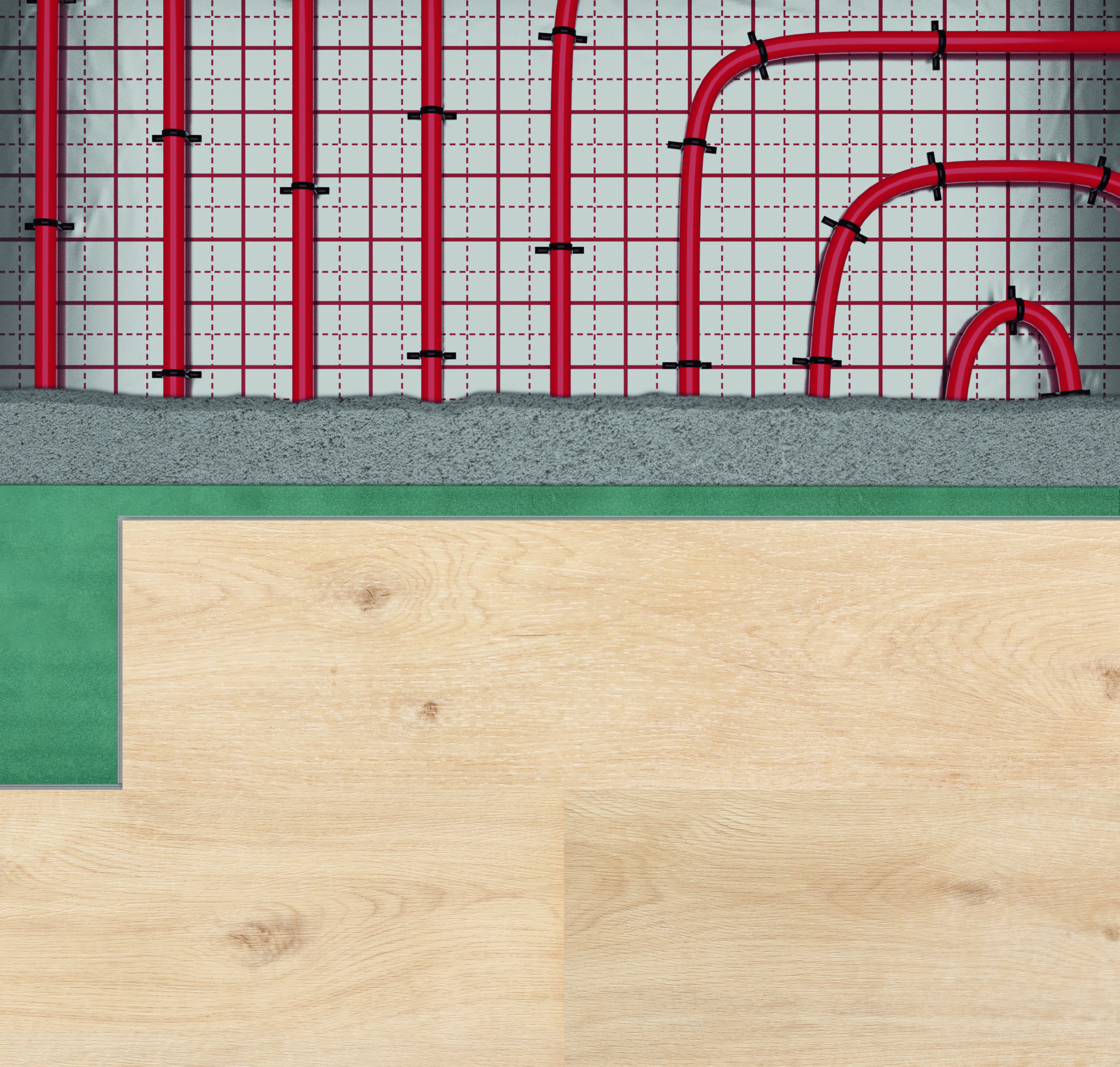 Underlay Floorify Performance for vinyl flooring and underfloor heating, 1.5 mm, 10 m² roll – 3