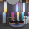 Ühevärviline keraamiline seinaplaat Dune Flat Black Matt – interjöör Ühevärviline keraamiline seinaplaat Dune Flat Black Matt – interjöör