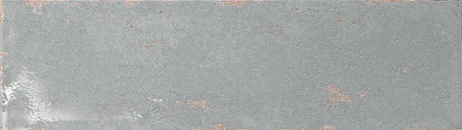 Kulunud servadega läikiv keraamiline seinaplaat Dune Antiga Marengo, 6,9x24 cm, 9 mm, tumehall