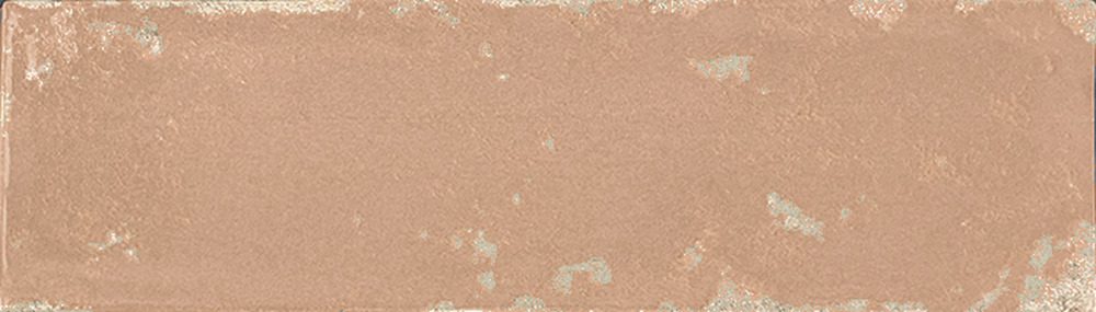Kulunud servadega läikiv keraamiline seinaplaat Dune Antiga Teja, 6,9x24 cm, 9 mm, telliskivipunane