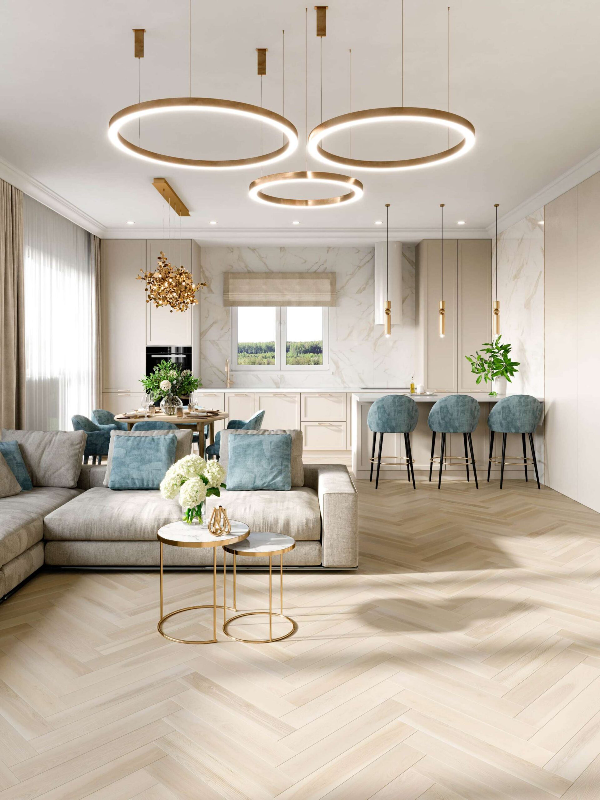 Ash Herringbone Flooring Esta Elegant Frost Ivory Pores 600 mm extra matt lacquered – 2