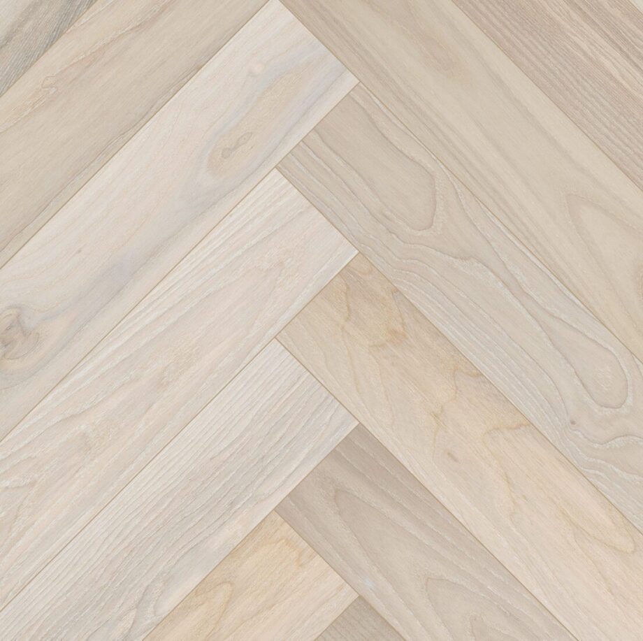Ash Herringbone Flooring Esta Elegant Frost Ivory Pores 700 mm extra matt lacquered Ash Herringbone Flooring Esta Elegant Frost Ivory Pores 700 mm extra matt lacquered