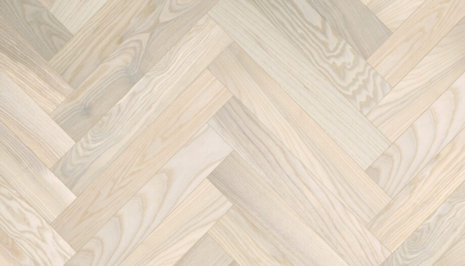 Ash Herringbone Flooring Esta Elegant Nordic 600 mm extra matt lacquered – close-up Ash Herringbone Flooring Esta Elegant Nordic 600 mm extra matt lacquered – 2