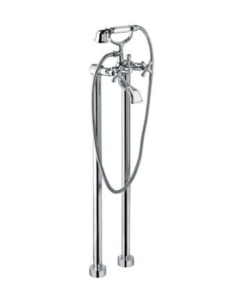 Bath mixer on floor columns Emmevi Decò Classic 1201128 with hand shower