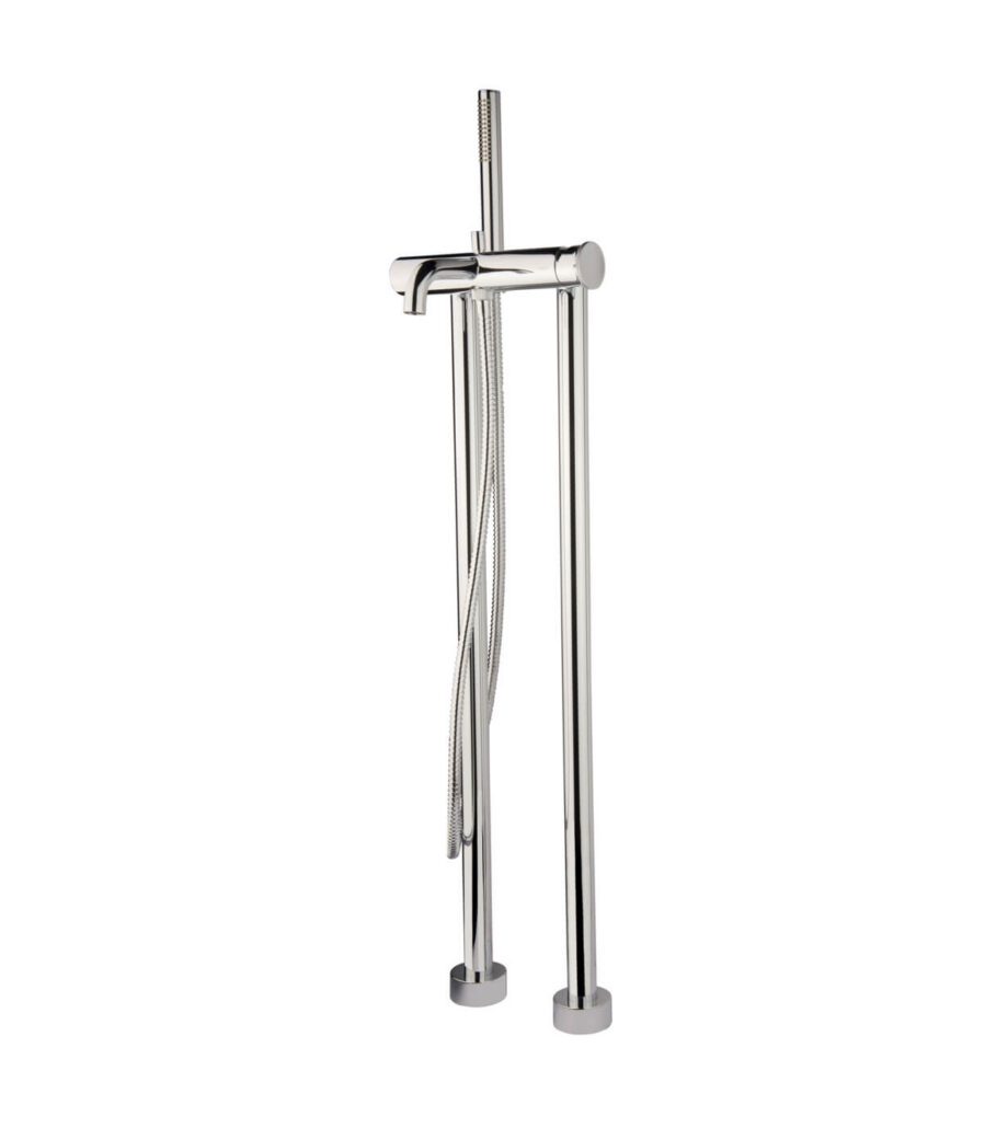 Bath mixer on floor columns Emmevi Filobrass 8500128 with hand shower – view 3 Bath mixer on floor columns Emmevi Filobrass 8500128 with hand shower – 3