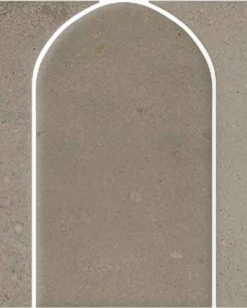 Concrete effect porcelain mosaic tile Tau Detroit Greige Arco, 43.7x14.3 cm, greige