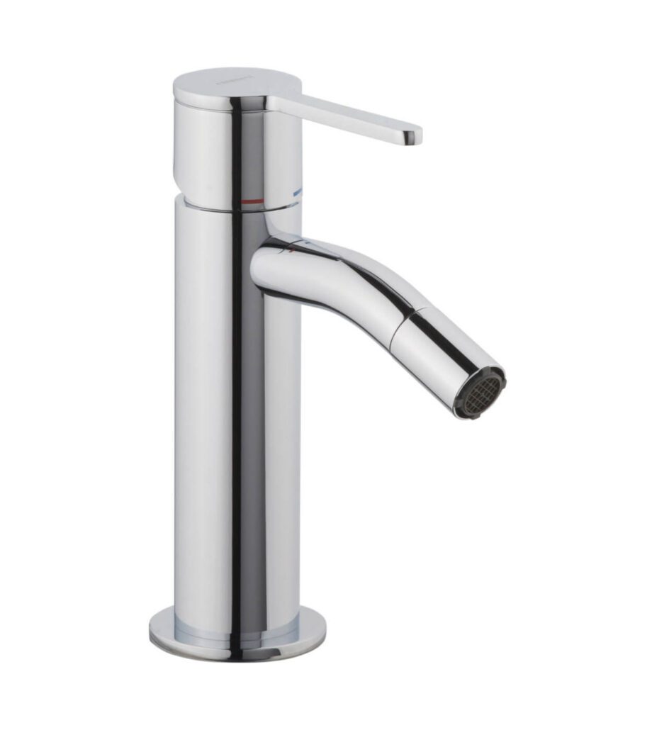 Bidet mixer Emmevi Filobrass 85004 with click-clack waste