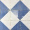 Valencia hüdroplaadi mustriga portselanplaat Dune Antiga Cabanyal Azul, 20x20 cm, 9 mm, sinine