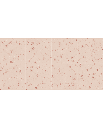 Colourful terrazzo-effect porcelain tile Dune Fragmenta Coral, 20x20 cm, 9 mm, hand-painted effect, Soft&Safe, R10