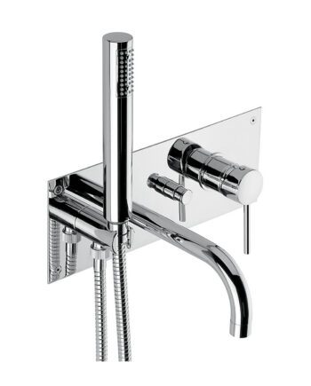 Concealed bath mixer Emmevi Piper 45051 with spout and hand shower
