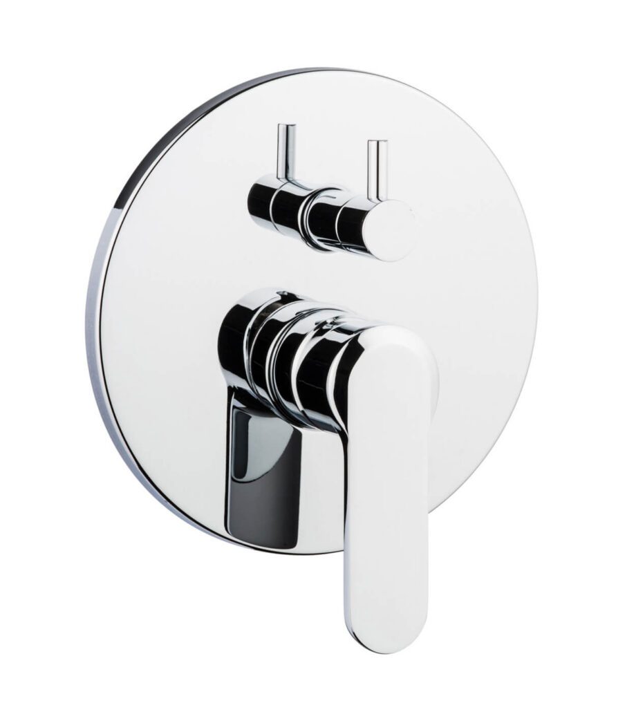 Concealed shower mixer Emmevi Nefer 77019CER, 2 outlets, diverter cartridge, chrome Concealed shower mixer Emmevi Nefer 77019CER, 2 outlets, diverter cartridge
