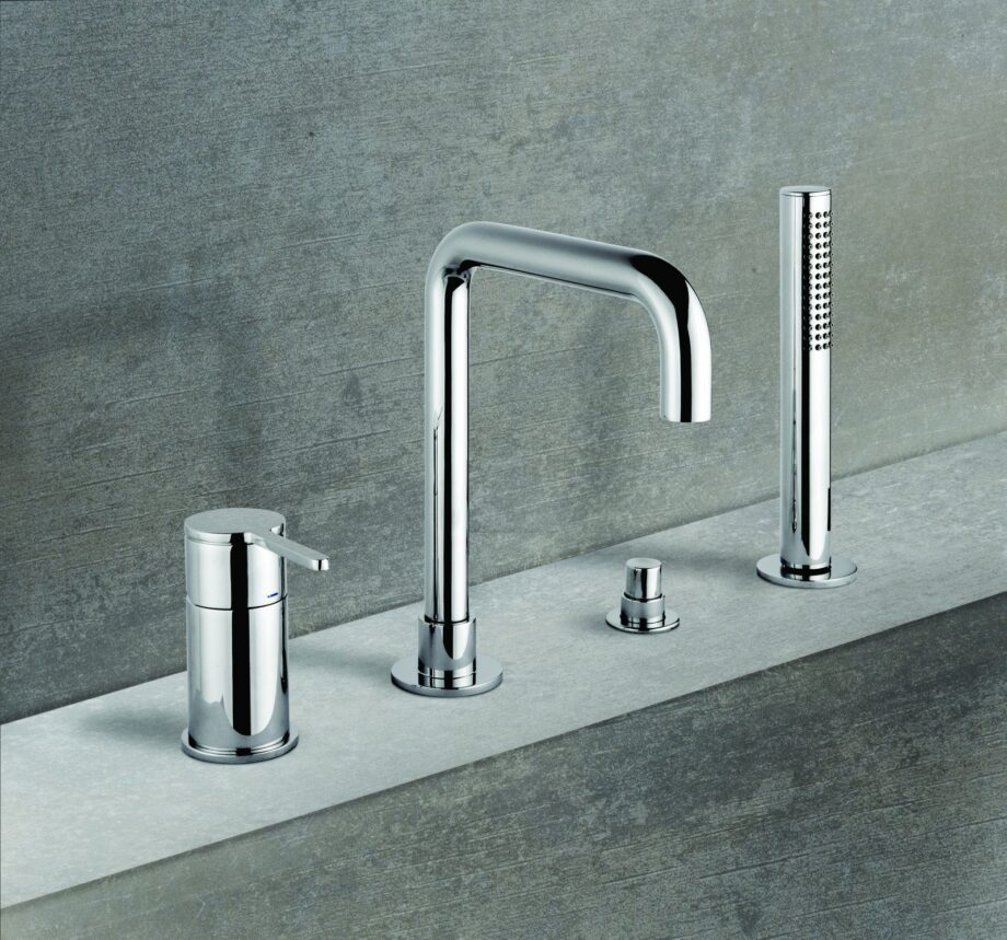 Deck-mounted bath mixer Emmevi Filobrass 85120, 4 holes – 2
