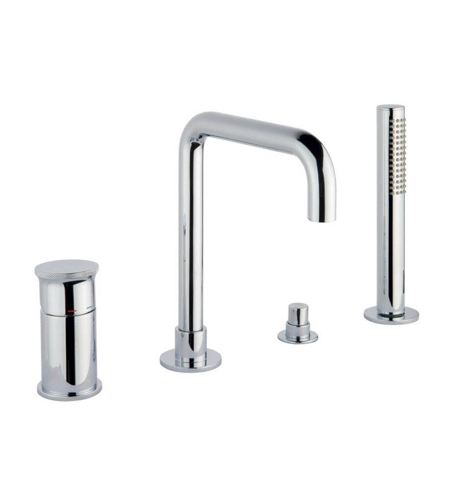 Deck-mounted bath mixer Emmevi Filobrass 85120, 4 holes – 4