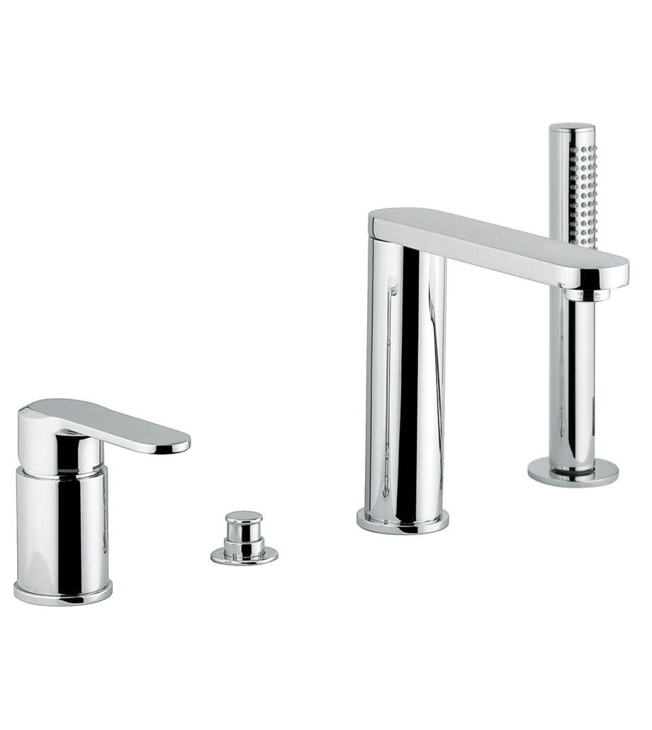 Deck-mounted bath mixer Emmevi Nefer 77120, 4 holes, chrome Deck-mounted bath mixer Emmevi Nefer 77120, 4 holes