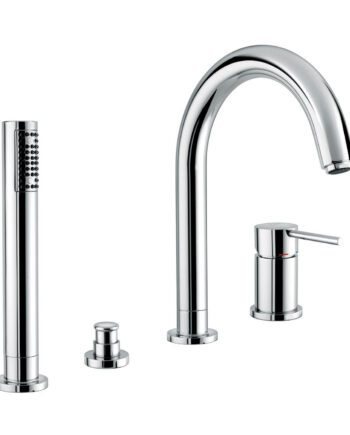 Deck-mounted bath mixer Emmevi Piper 45120, 4 holes