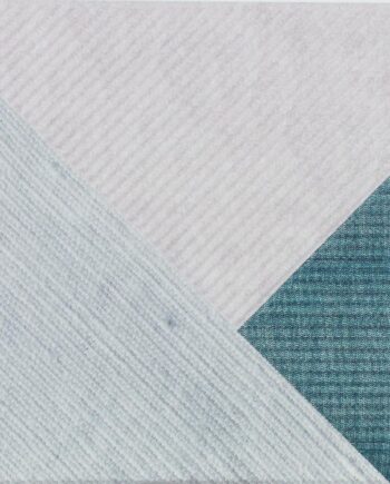 Triibulise 3D reljeefiga keraamiline seinaplaat Dune Stripes Mix Denim, 25x25 cm, 10 mm, teksasinine