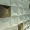 3D reljeefiga keraamiline seinaplaat Dune Shapes White, 25x25 cm, 9 mm, valge