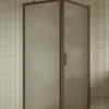 Shower enclosure Hietakari Bläk 755 New York, Mocha frame, satin frosted glass Shower enclosure Hietakari Bläk 755 New York, Mocha frame, satin frosted glass