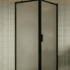 Shower enclosure Hietakari Bläk 755 New York, black frame, satin frosted glass Shower enclosure Hietakari Bläk 755 New York, black frame, satin frosted glass